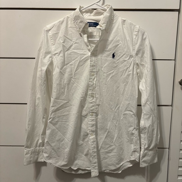 Polo Ralph Lauren White Button Down Shirt - Picture 2 of 6